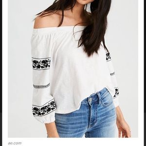 American Eagle Off the Shoulder Blouse